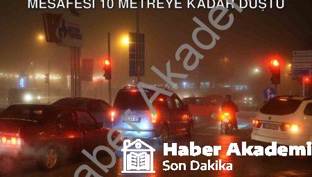 Denizli’de Yoğun Sis Alarmı: Görüş Mesafesi 10 Metreye Kadar Düştü