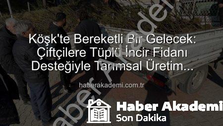 Köşk’te Bereketli Bir Gelecek: Çiftçilere Tüplü İncir Fidanı Desteğiyle Tarımsal Üretim Güçleniyor