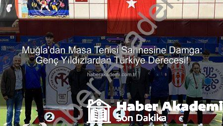 Muğla’dan Masa Tenisi Sahnesine Damga: Genç Yıldızlardan Türkiye Derecesi!
