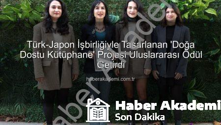 Türk-Japon İşbirliğiyle Tasarlanan ‘Doğa Dostu Kütüphane’ Projesi Uluslararası Ödül Getirdi