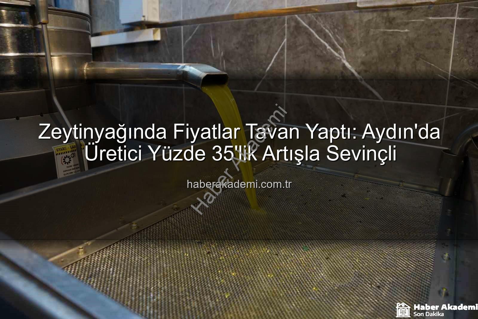 zeytinyağı fiyatları - Zeytinyağında Fiyatlar Tavan Yaptı: Aydın'da Üretici Yüzde 35'lik Artışla Sevinçli